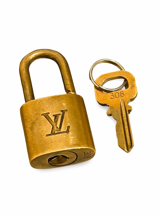 Louis Vuitton Handbags - Louis Vuitton Gold Brass Padlock with Key